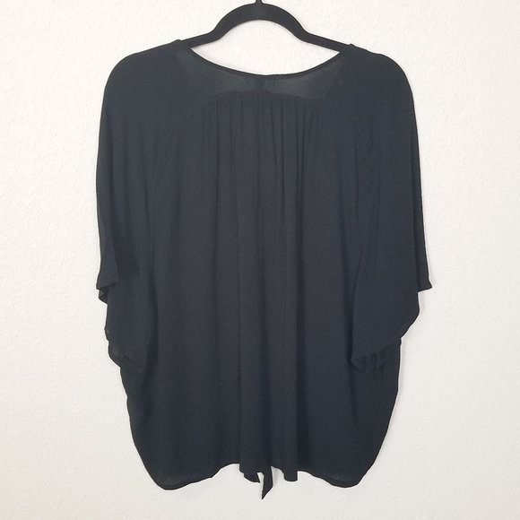 Ultra Flirt Juniors Button Up Tie Front Top XL - Picture 4 of 7